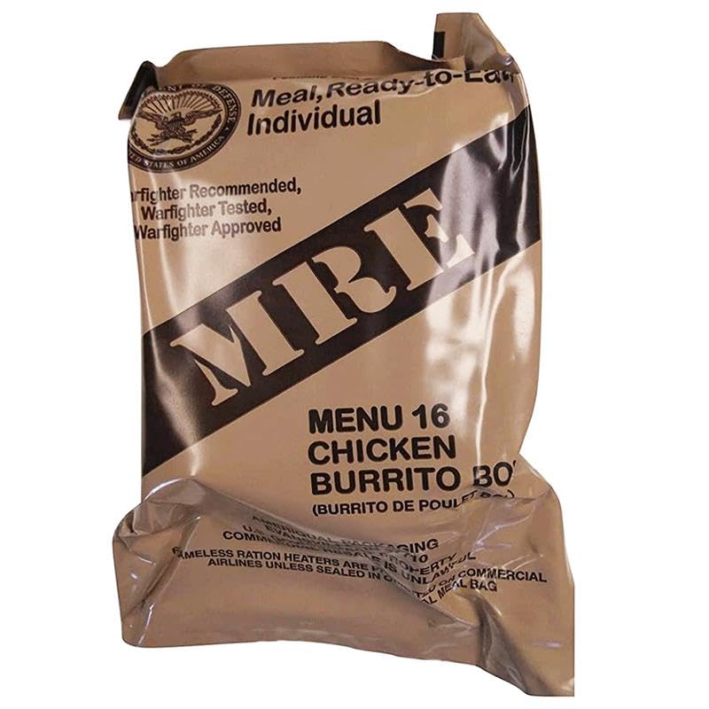 Military MRE Meal Chicken Burrito Bowl G550198