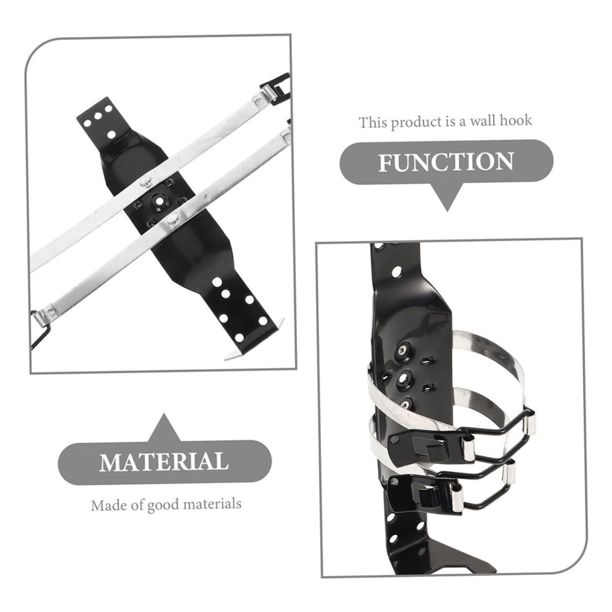 2 Pcs Fire Extinguisher Mounting Kit Wall Bracket Holder C8109