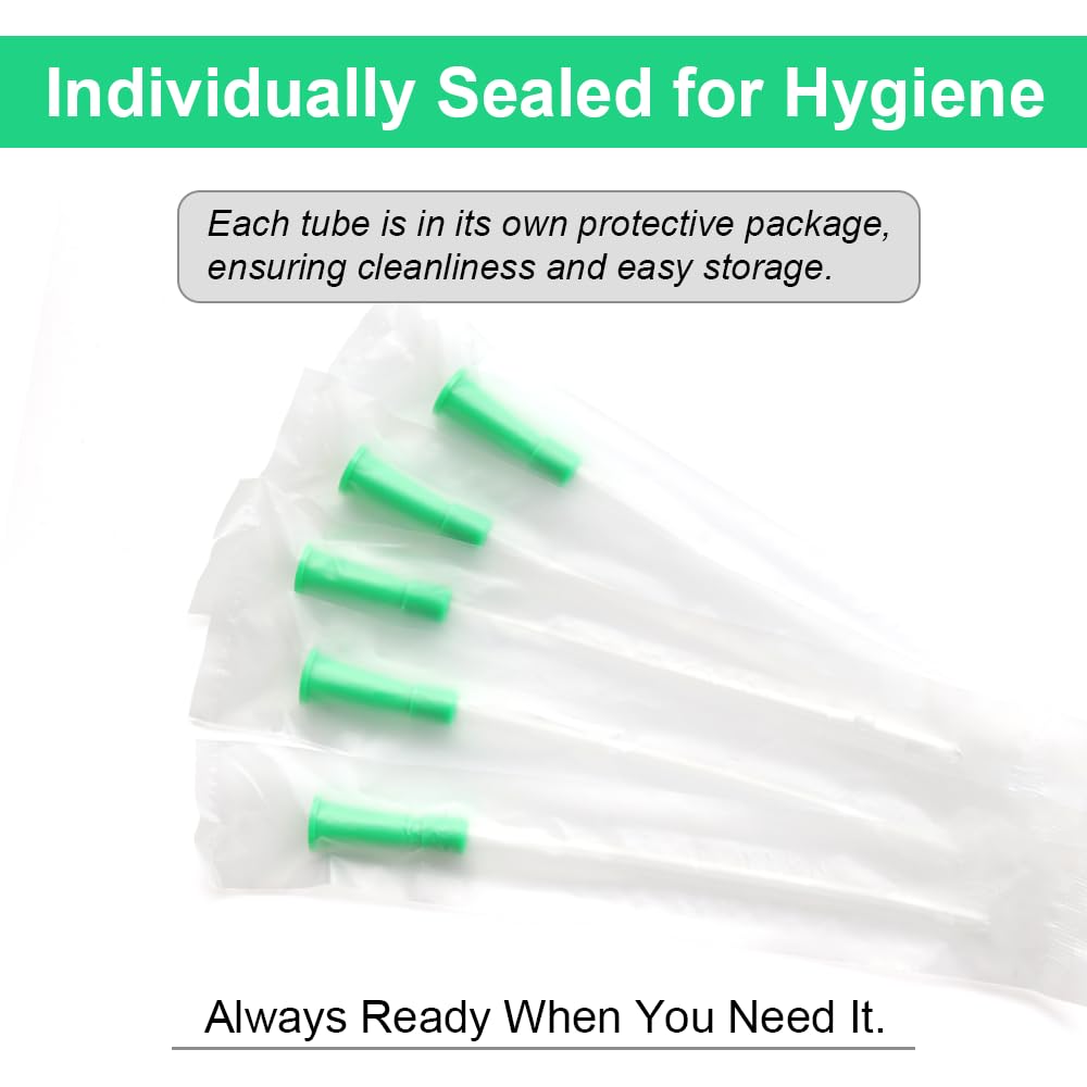 40 Pack Disposable Enema Tubes 14FR PVC Tips T112