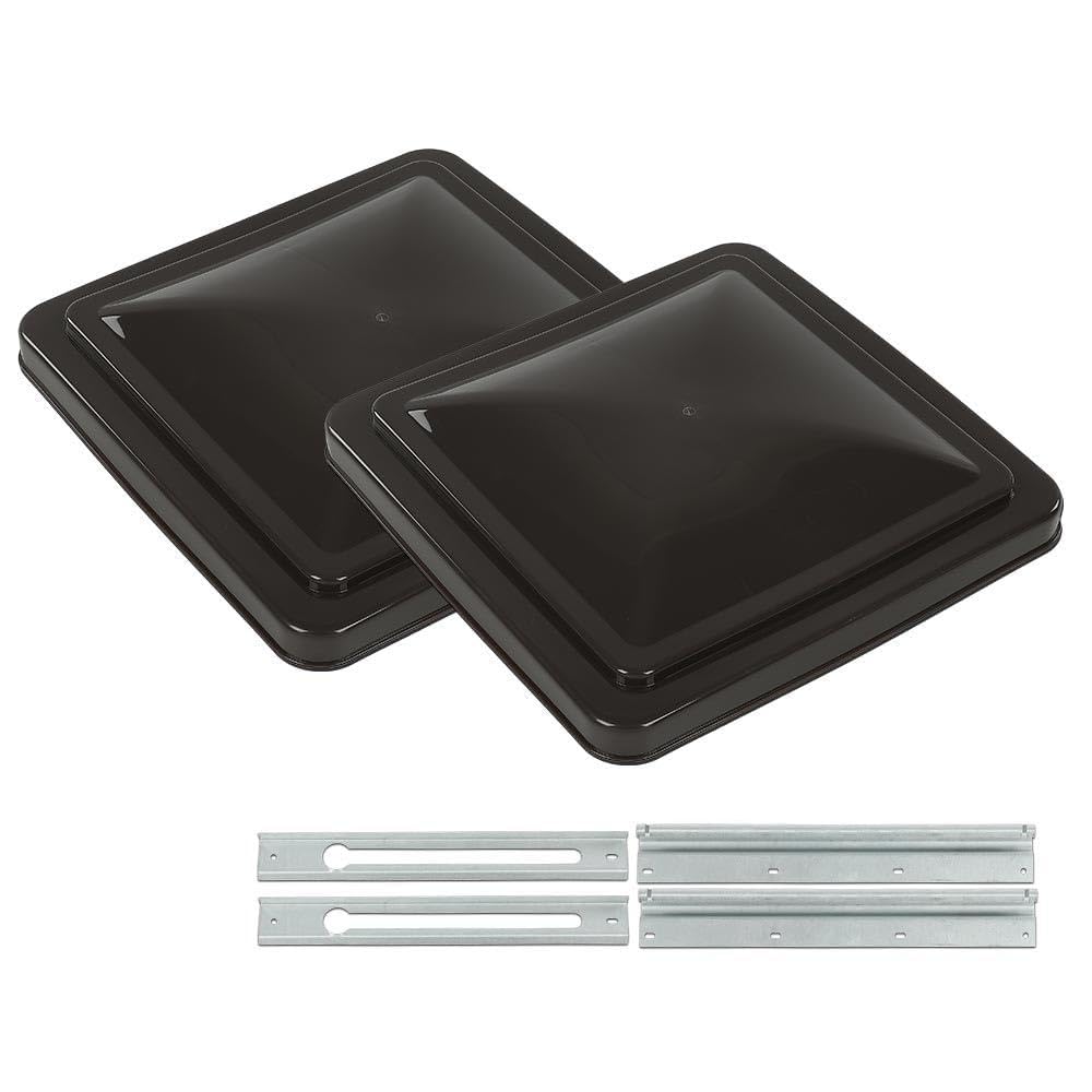 14" x 14" RV Roof Vent Cover Replacement Lid Smoke 2 PCS G81764