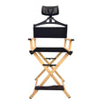 Extra Tall Aluminum Foldable Makeup Artist Chair D560346