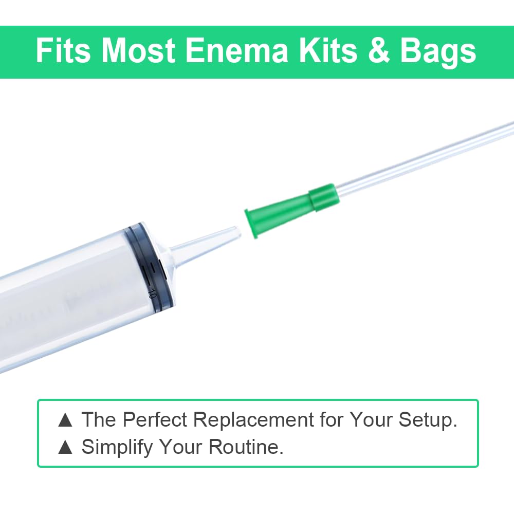 40 Pack Disposable Enema Tubes 14FR PVC Tips T112