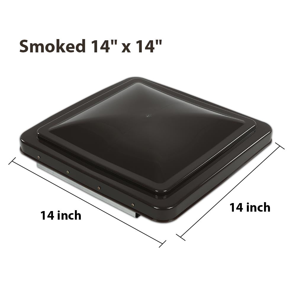 14" x 14" RV Roof Vent Cover Replacement Lid Smoke 2 PCS G81764