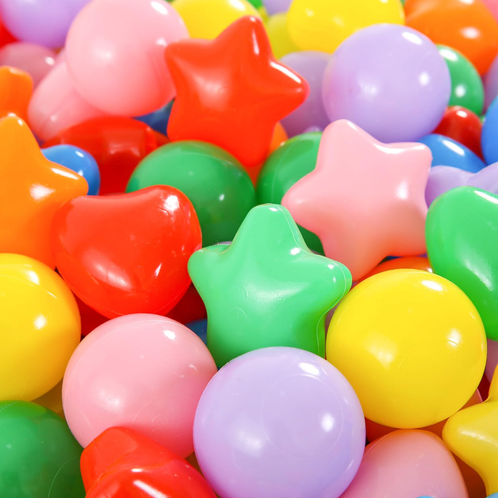 100 200 500 Plastic Balls for Toddlers Phthalate Free BPA Free Non-Toxic Crush Proof Y44191
