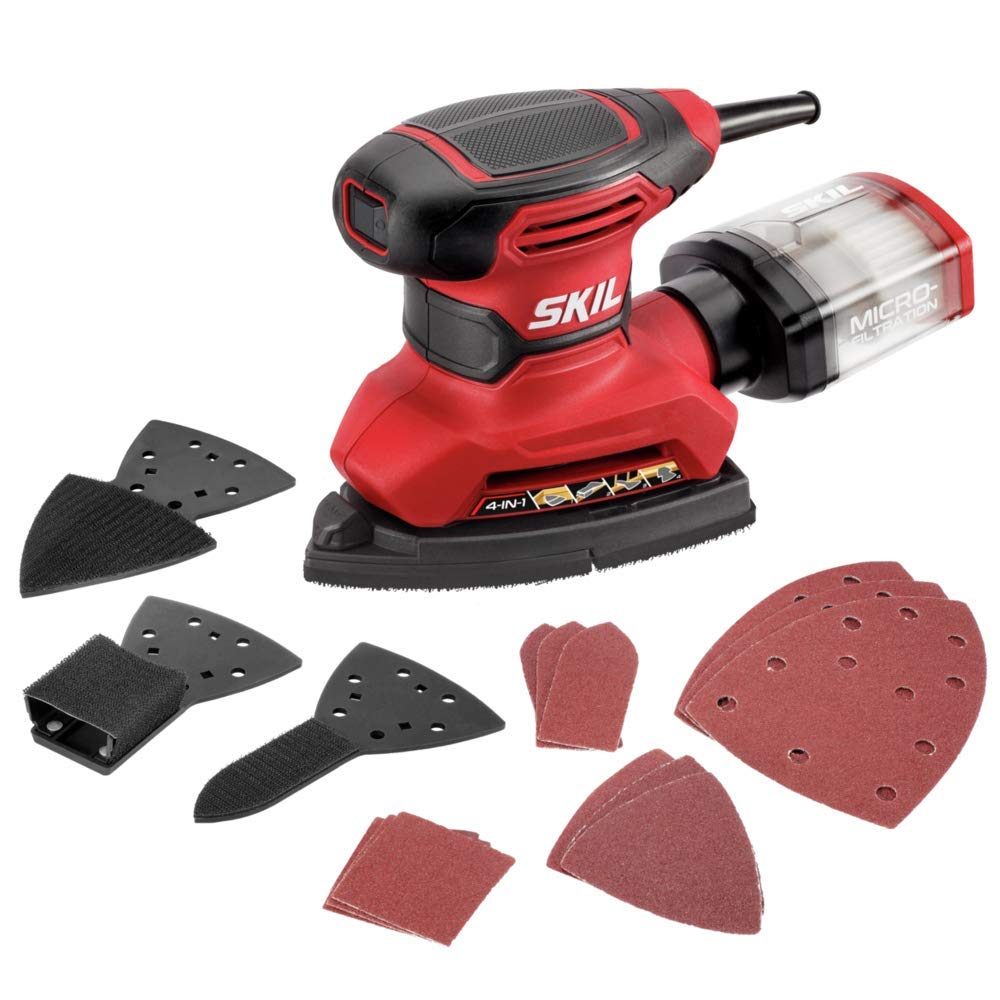 Corded Multi-Function Detail Sander with 12pc Sanding Sheet X20189