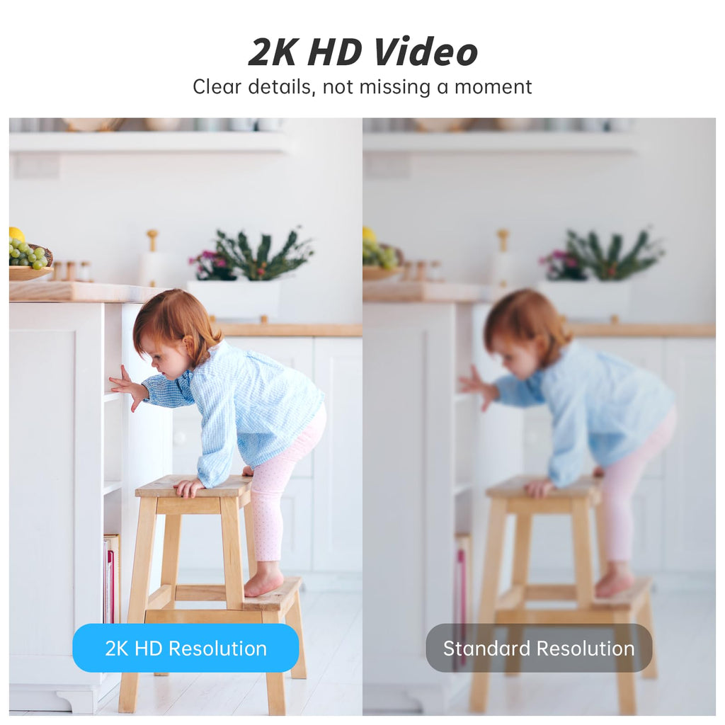Indoor Camera 5G&2.4G WiFi 360° Pan/Tilt 2-Pack F349326