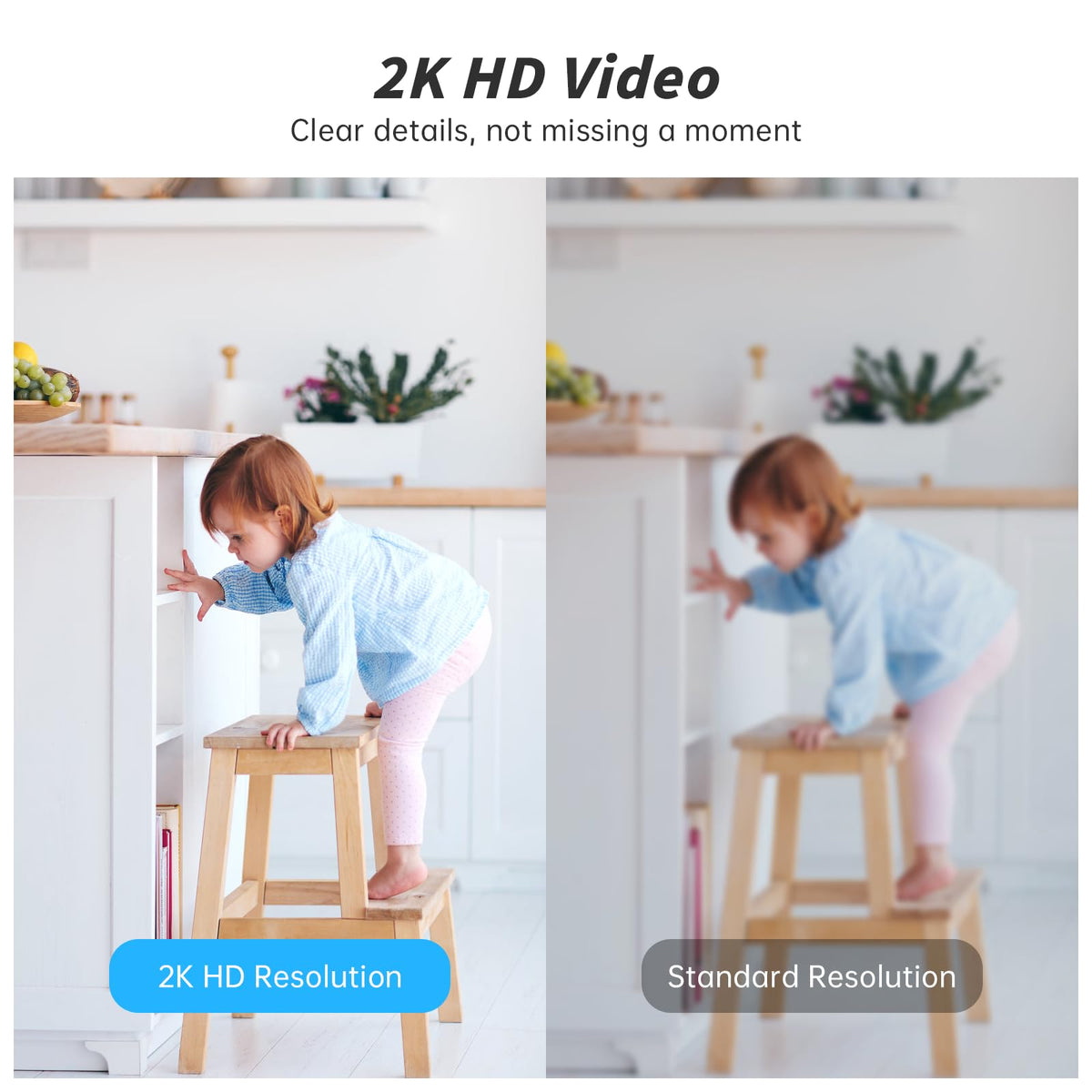 Indoor Camera 5G&2.4G WiFi 360° Pan/Tilt 2-Pack F349326