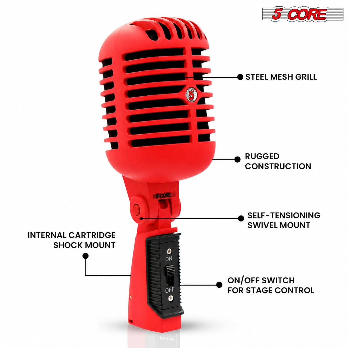 Retro Dynamic Vocal Microphone M953227