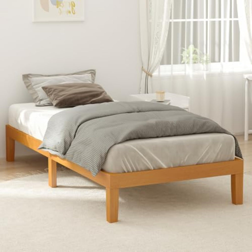 Twin Size 12 Inch Wood Platform Bed Frame W533