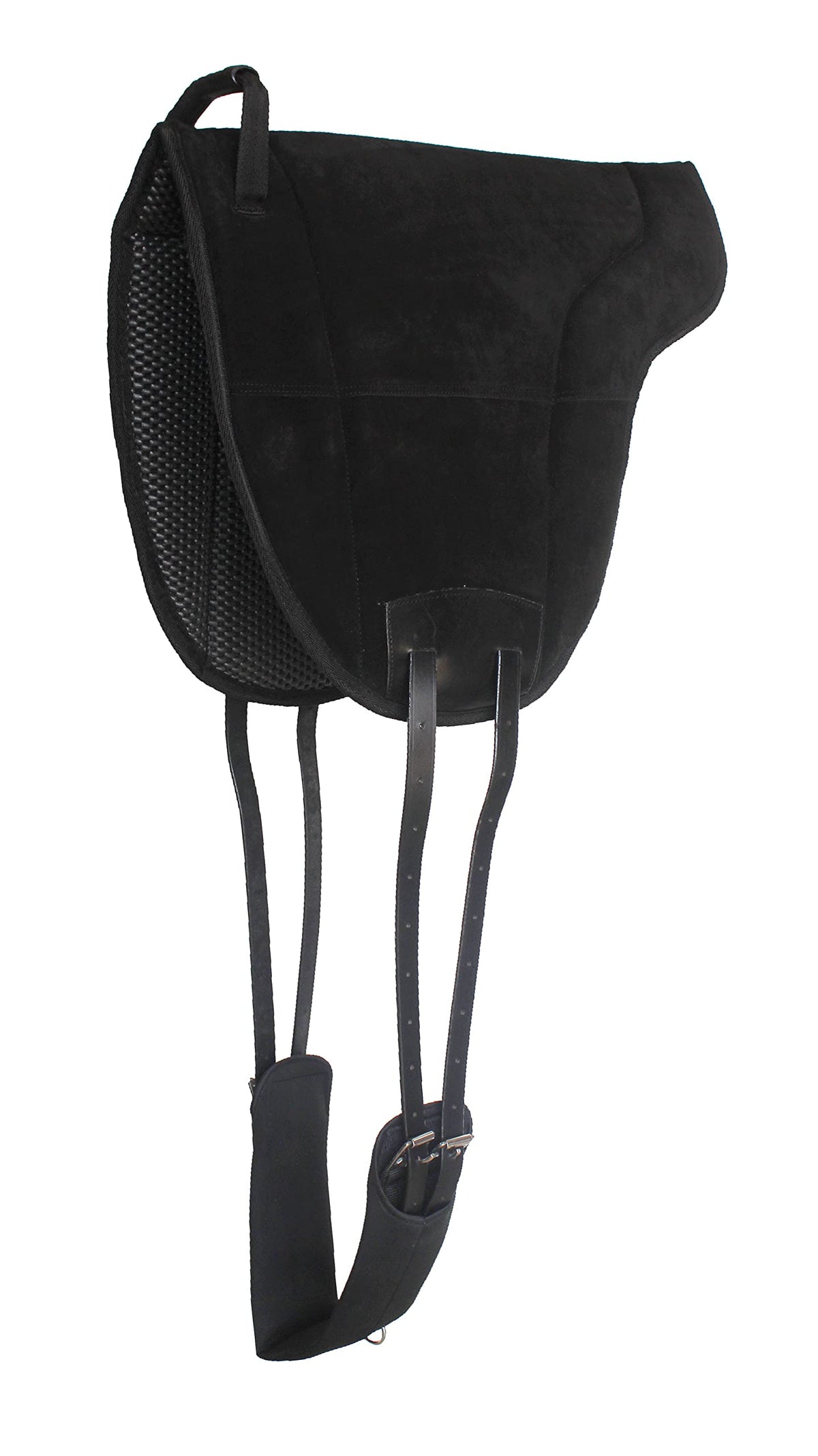 Neoprene Suede Leather Bareback Saddle Pad Black X420770