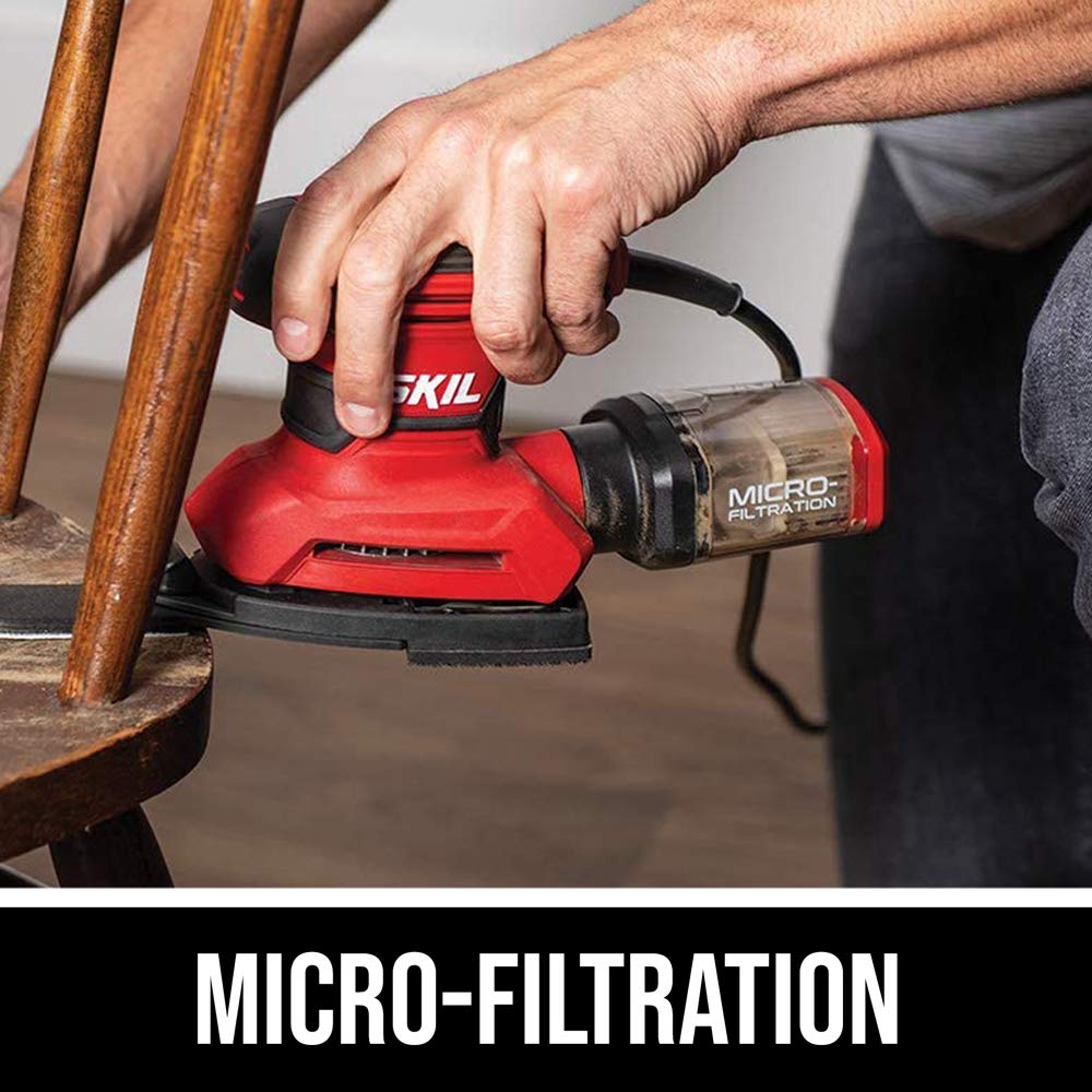 Corded Multi-Function Detail Sander with 12pc Sanding Sheet X20189