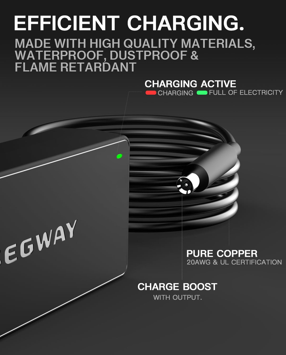 42V 1.7A Charger for 36V Li-on Battery Power Adapter H64041