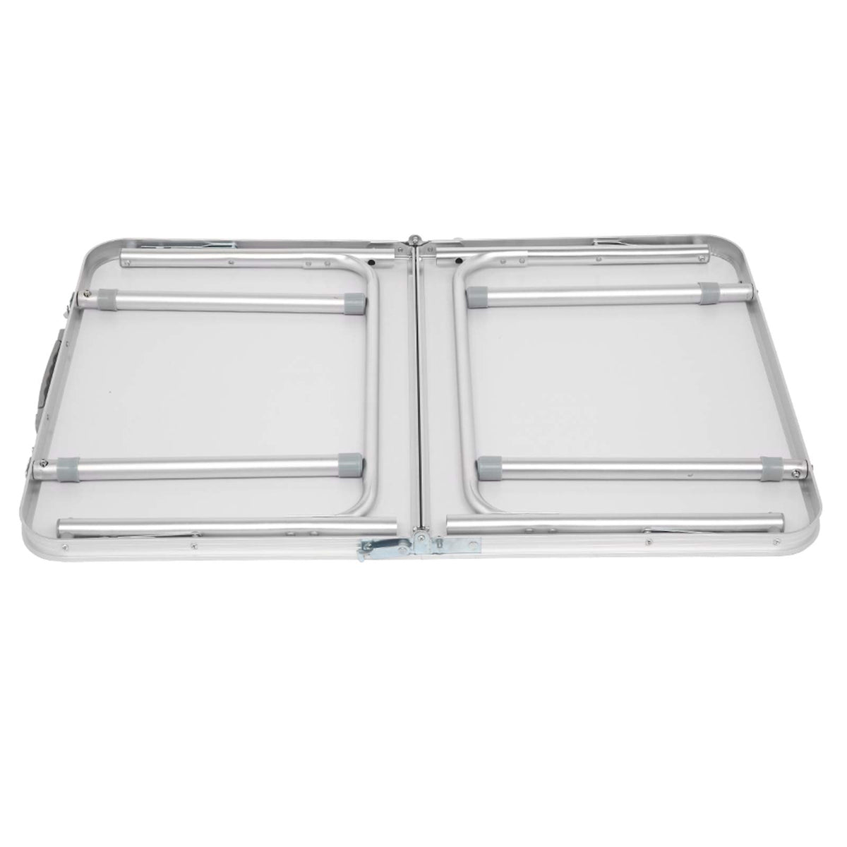 Folding Portable Camping Table 3 FT Aluminum White P27661