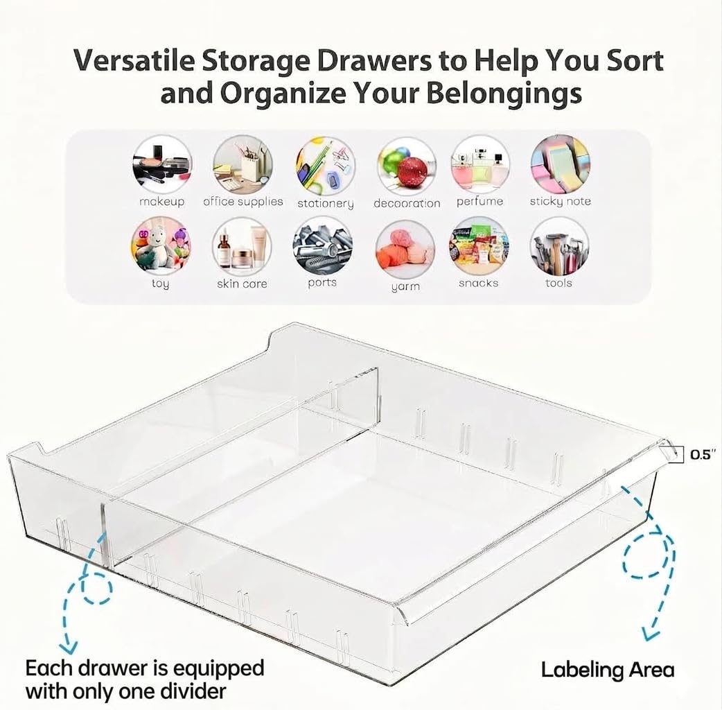 White 10 Drawer Rolling Storage Cart H66741