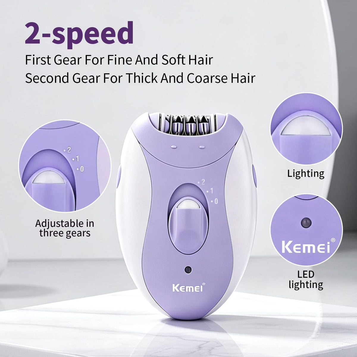 4-in-1 Women's Epilator Hair Remover A5040