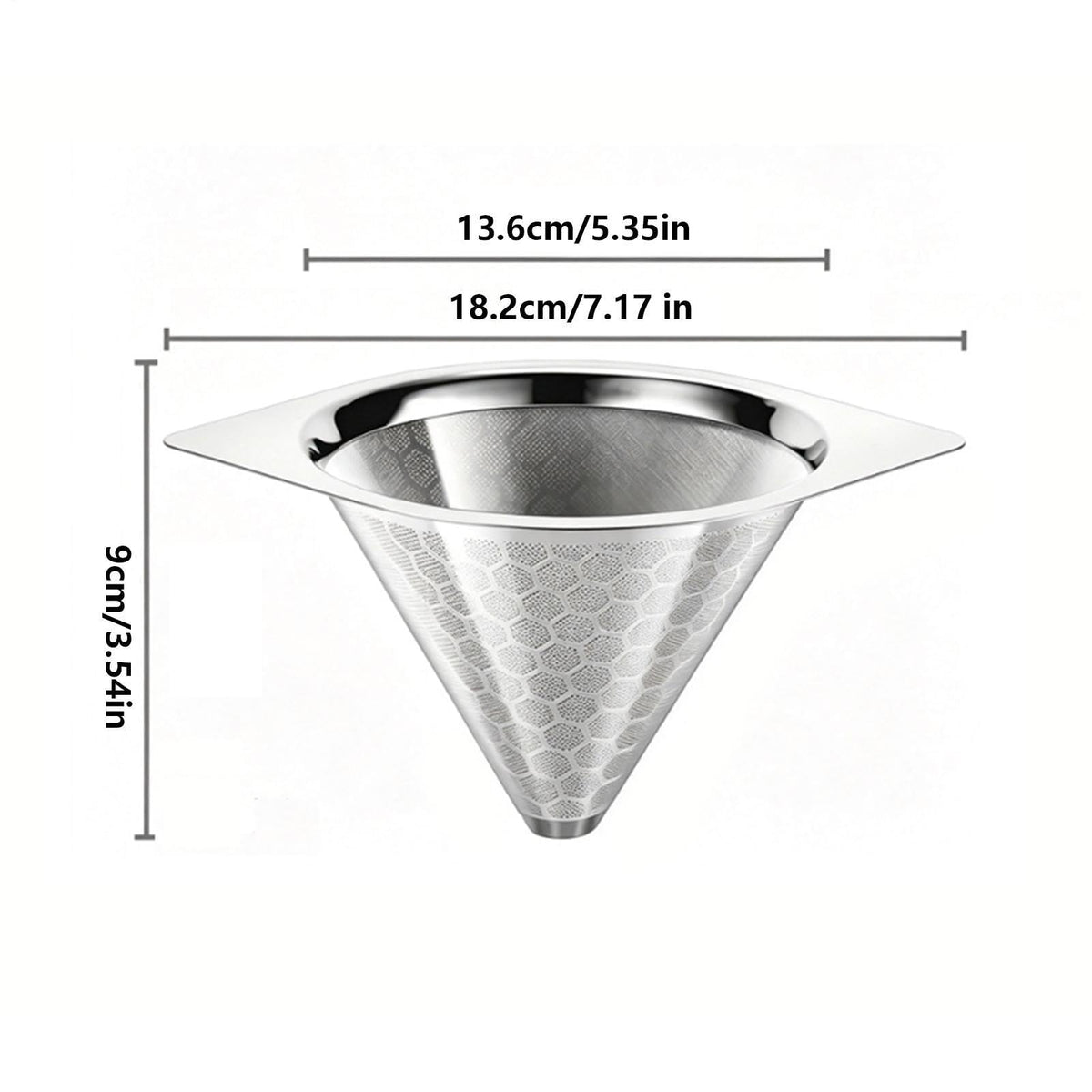 Stainless Steel Fine Mesh Drip Coffee Filter X60574