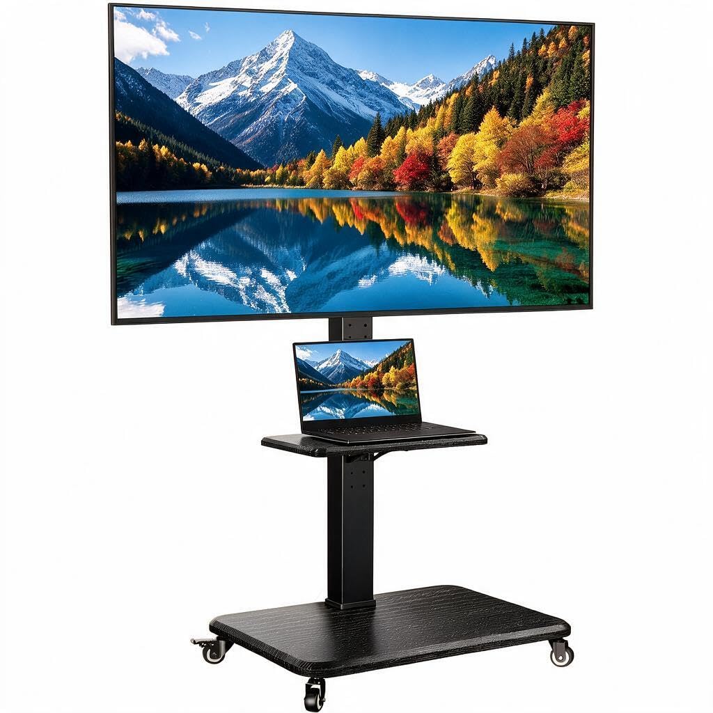 Rolling TV Stand with Wheels for 30-75 Inch TVs Z128