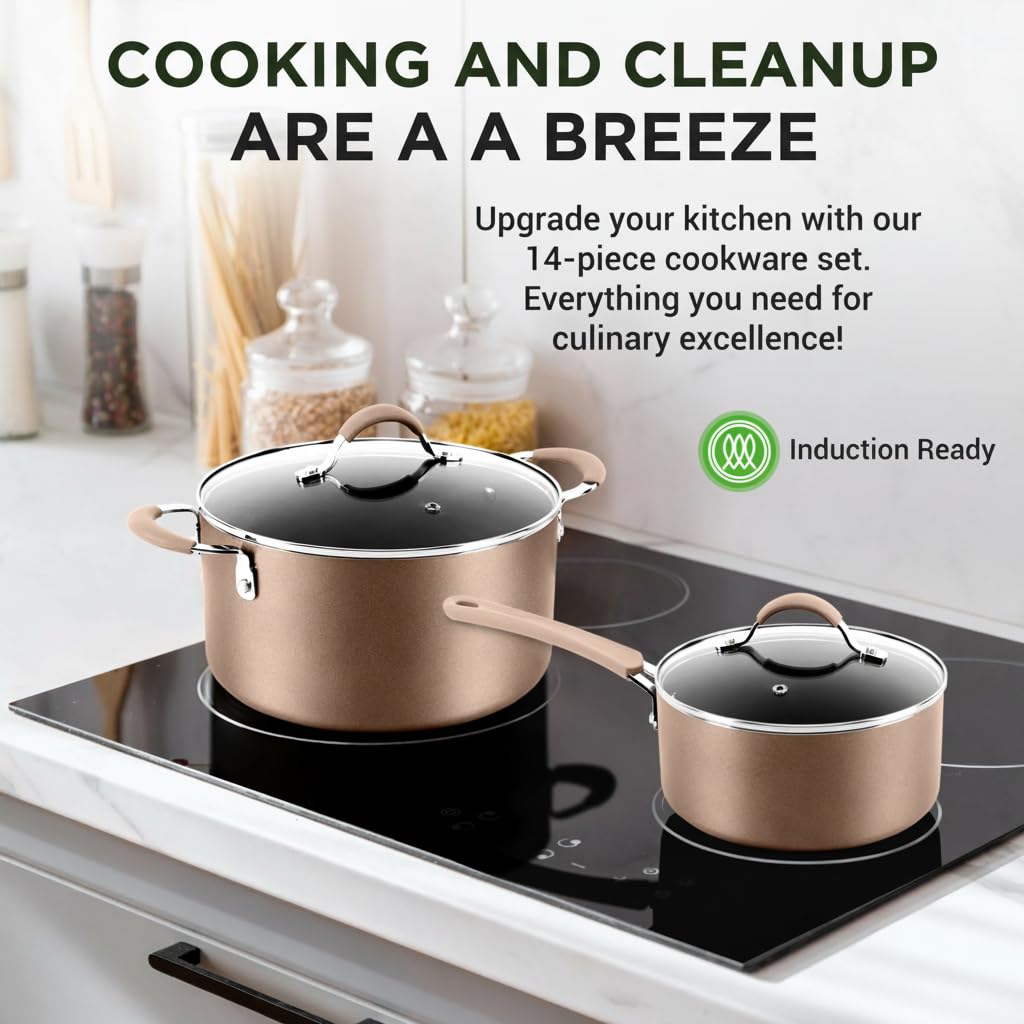 14-Piece Non Stick Cookware Set W923