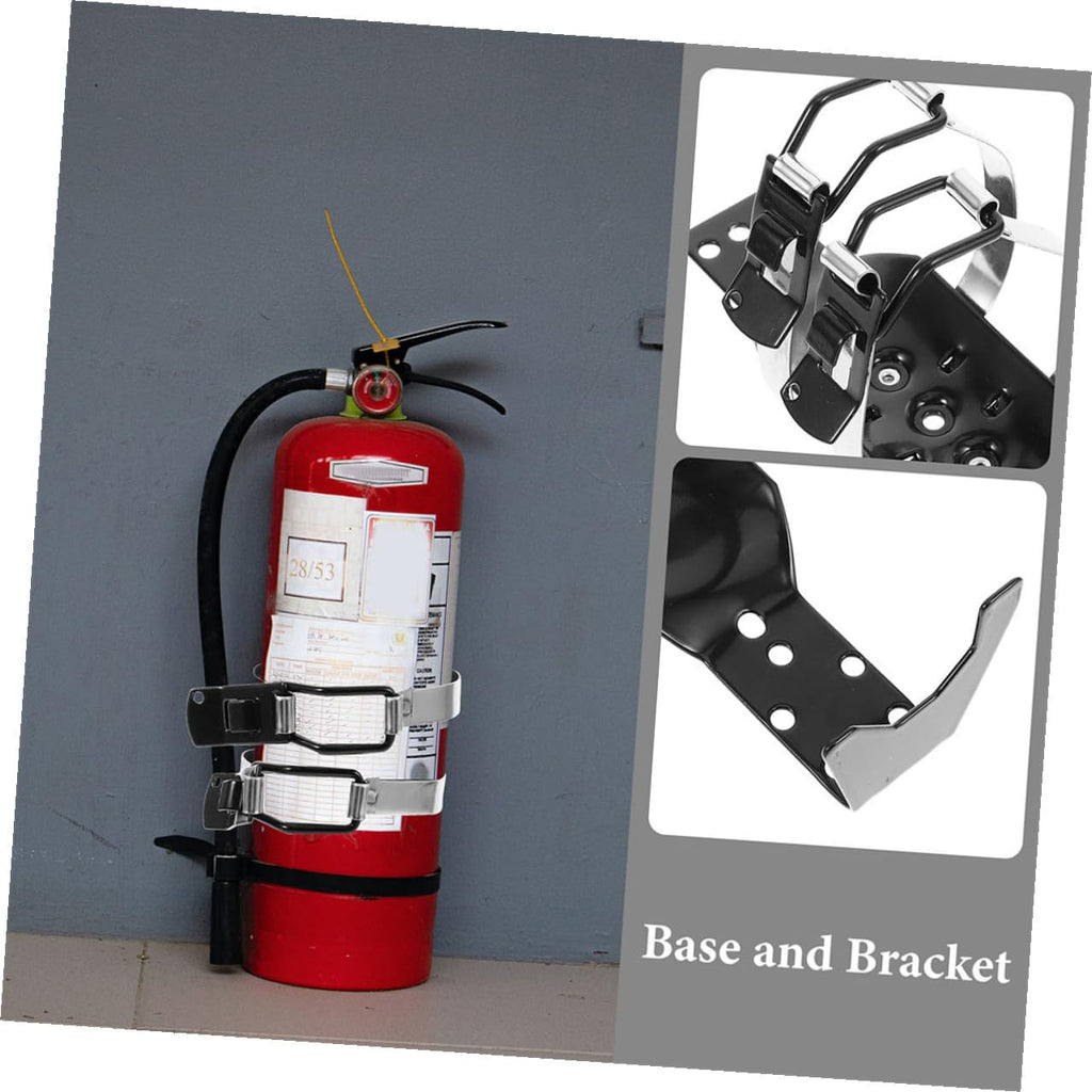 2 Pcs Fire Extinguisher Mounting Kit Wall Bracket Holder C8109