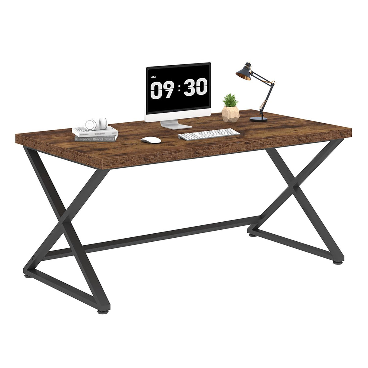 47" Rustic Brown Computer Desk L365