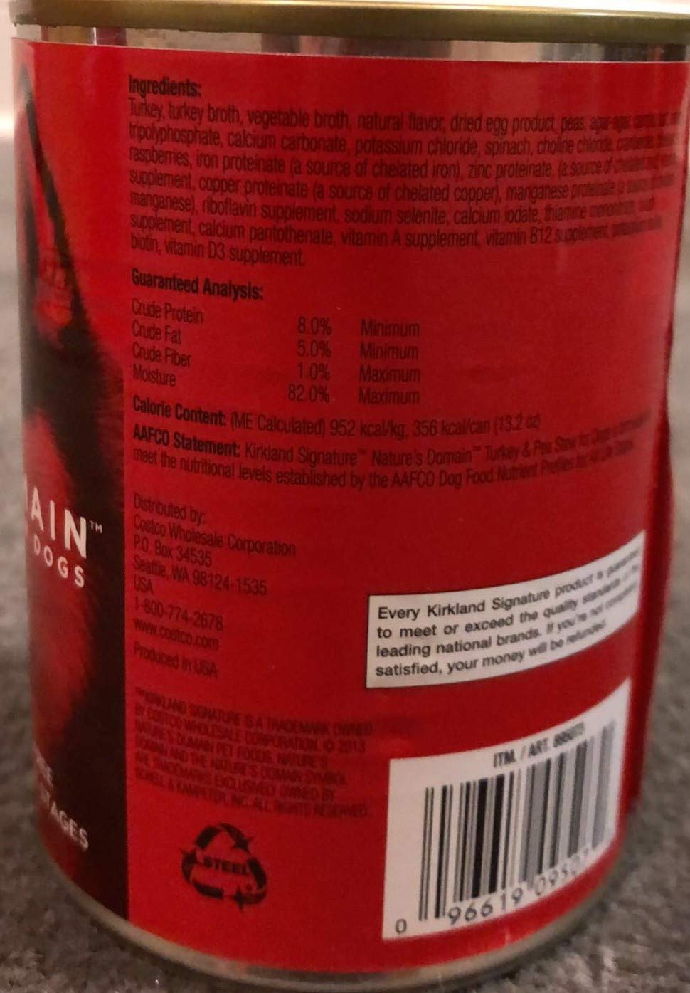 Turkey and Pea Stew Dog Food F1649