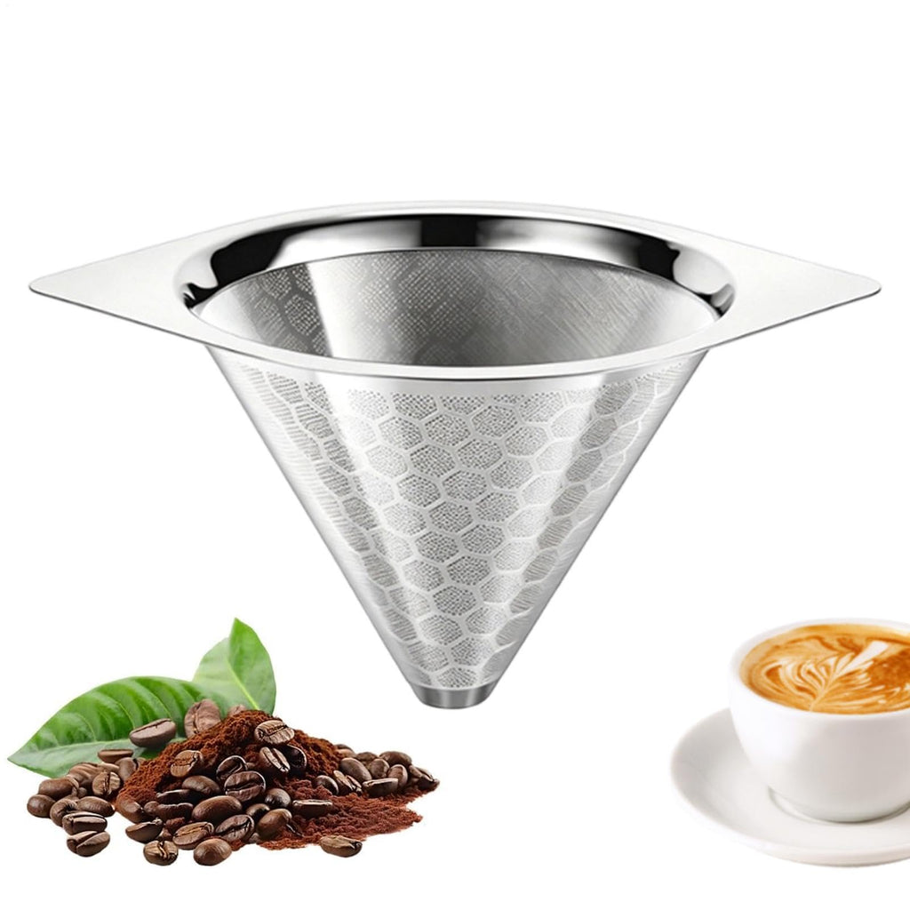 Stainless Steel Fine Mesh Drip Coffee Filter X60574