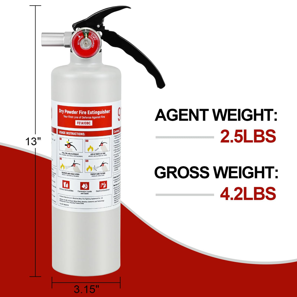 2.5 lb ABC Dry Chemical Fire Extinguisher V6244