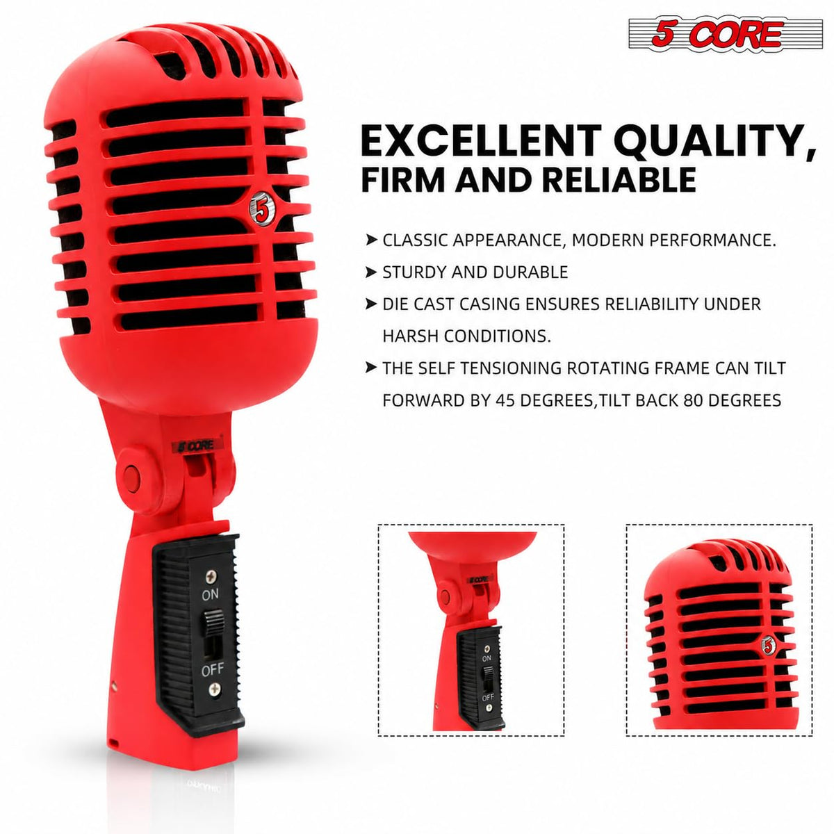 Retro Dynamic Vocal Microphone M953227