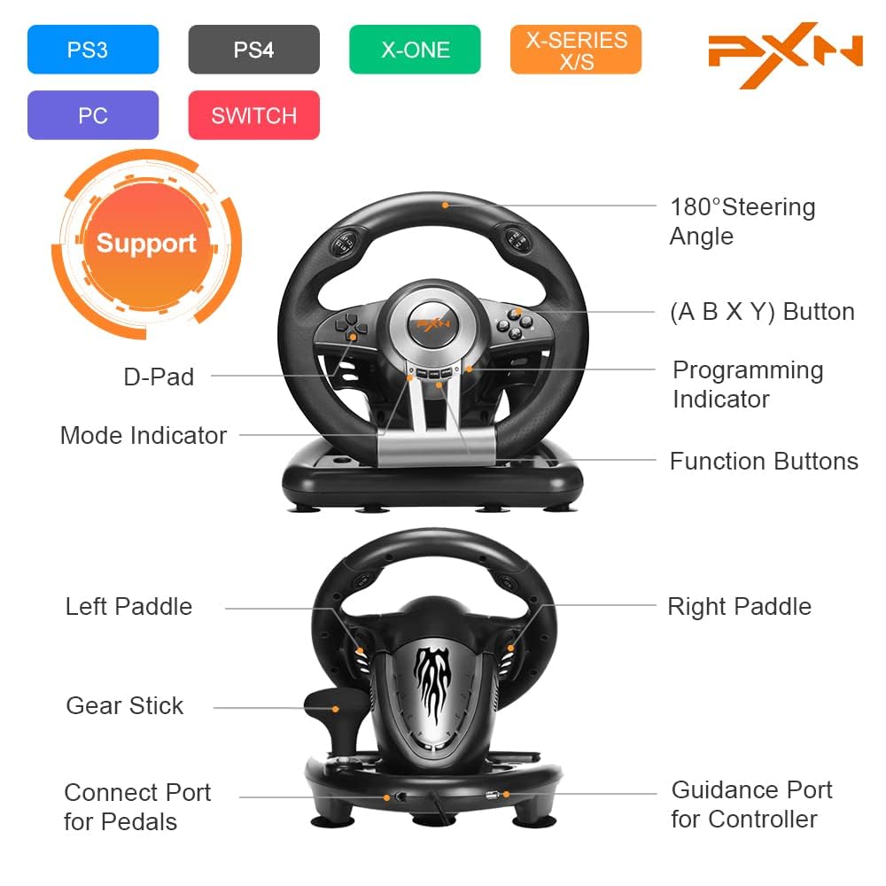 Racing Wheel with Pedals G888