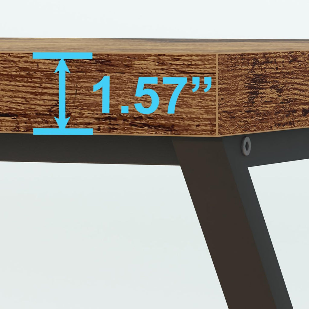 47" Rustic Brown Computer Desk L365