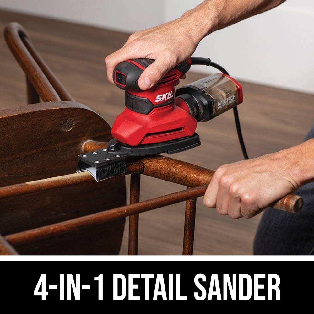 Corded Multi-Function Detail Sander with 12pc Sanding Sheet X20189