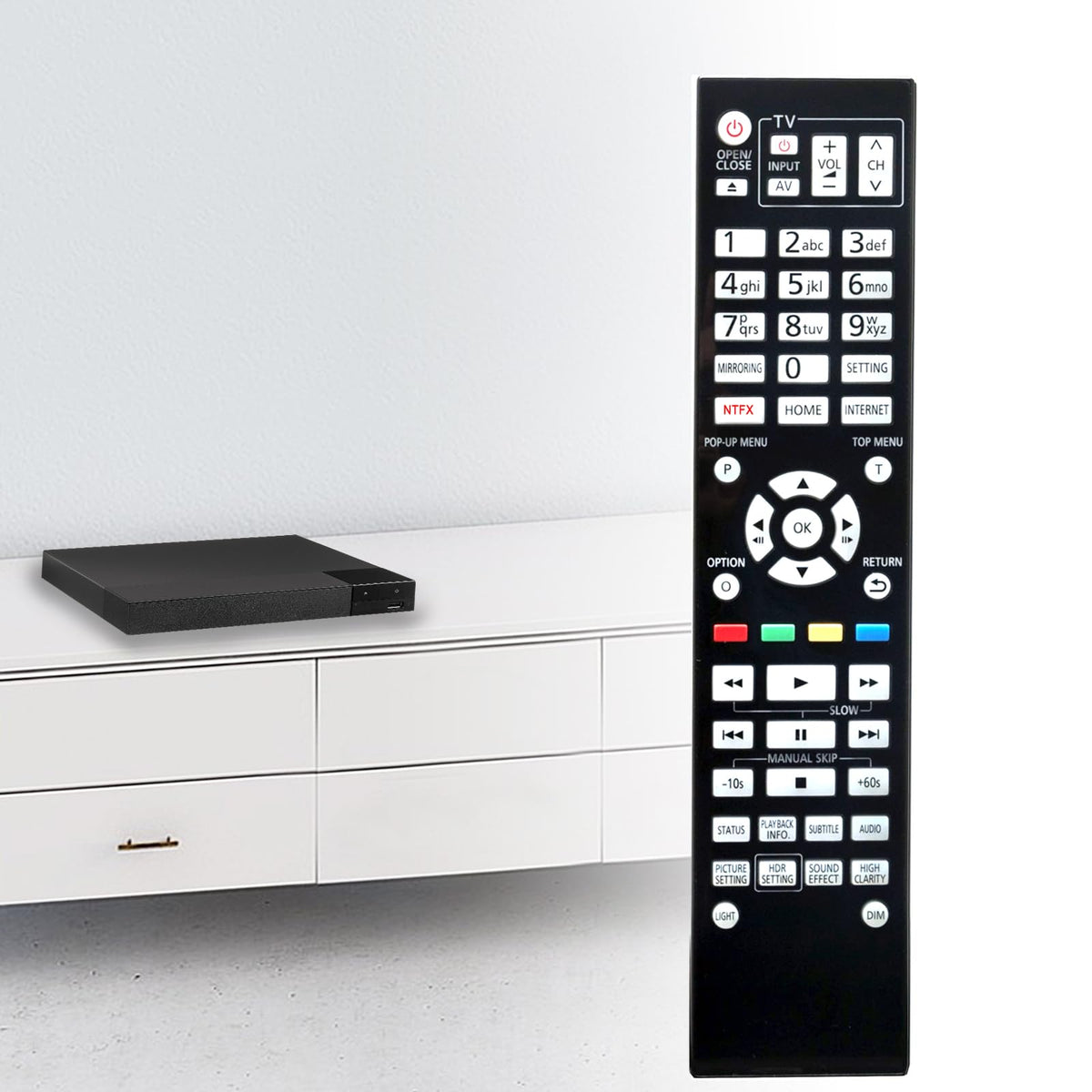 Replace Remote Control for 4K Blu-ray Player T61080