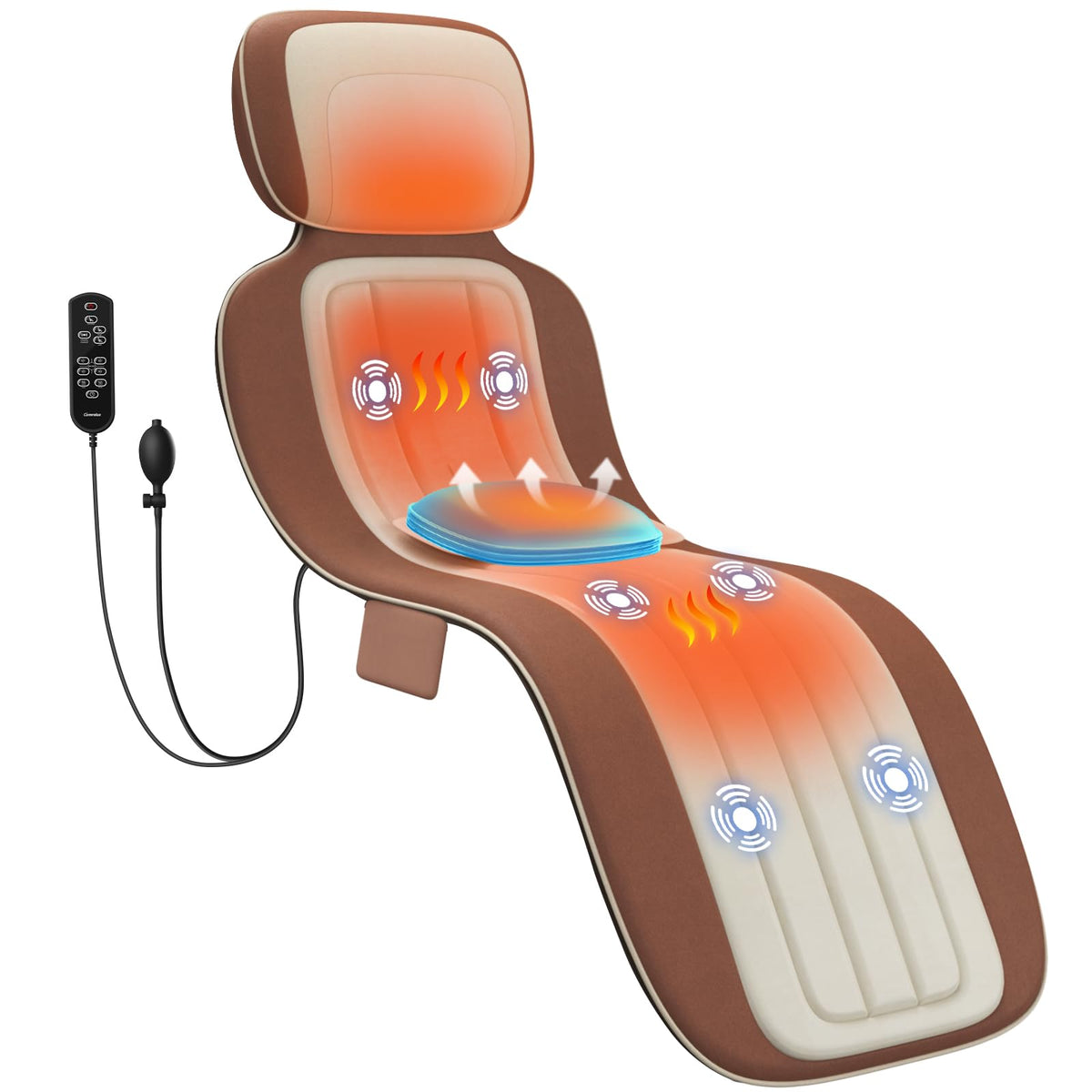 Full Body Massage Mat with 3 Heating Zones A932330