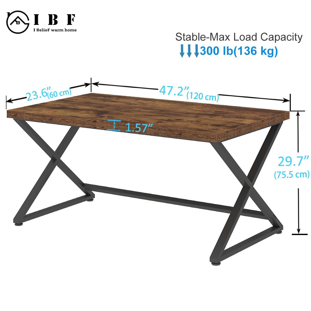 47" Rustic Brown Computer Desk L365