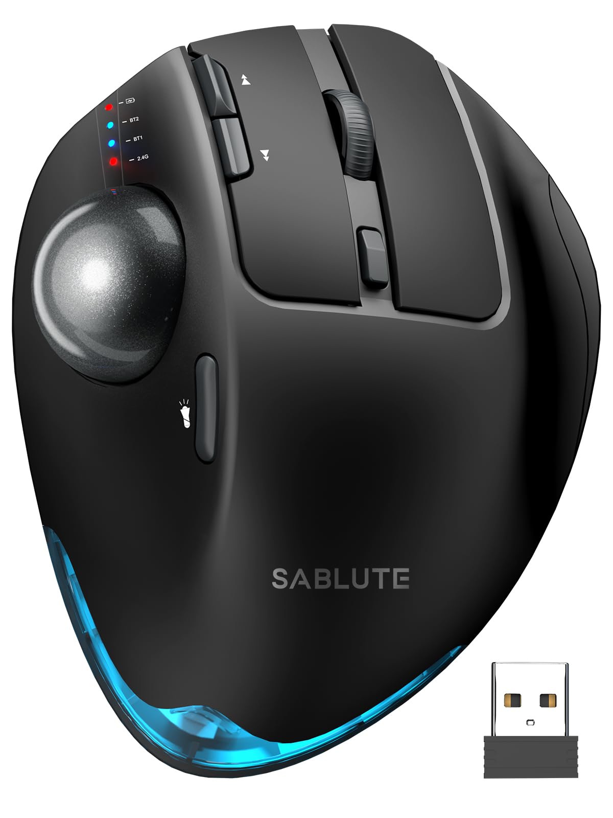 Ergonomic Wireless Trackball Mouse X4202