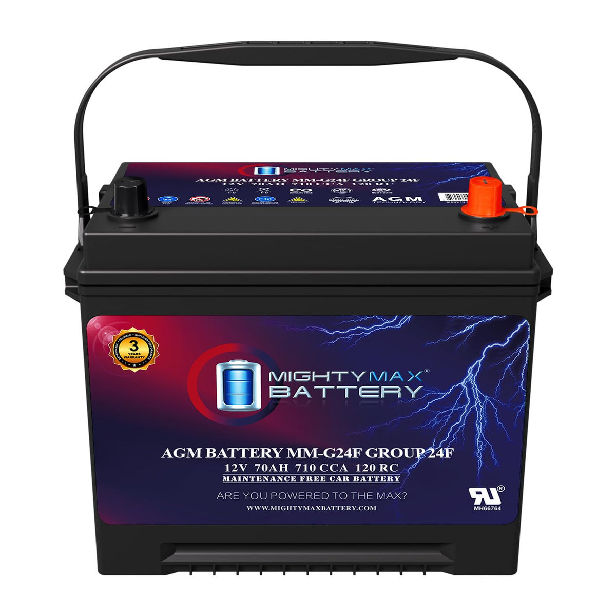 12V 70Ah AGM Replacement Battery G98079