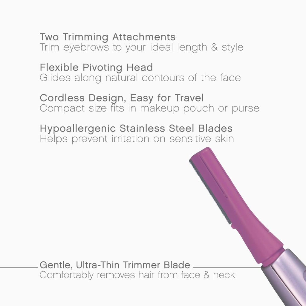 Women’s Facial Hair Remover and Eyebrow Trimmer with Pivoting Head X356