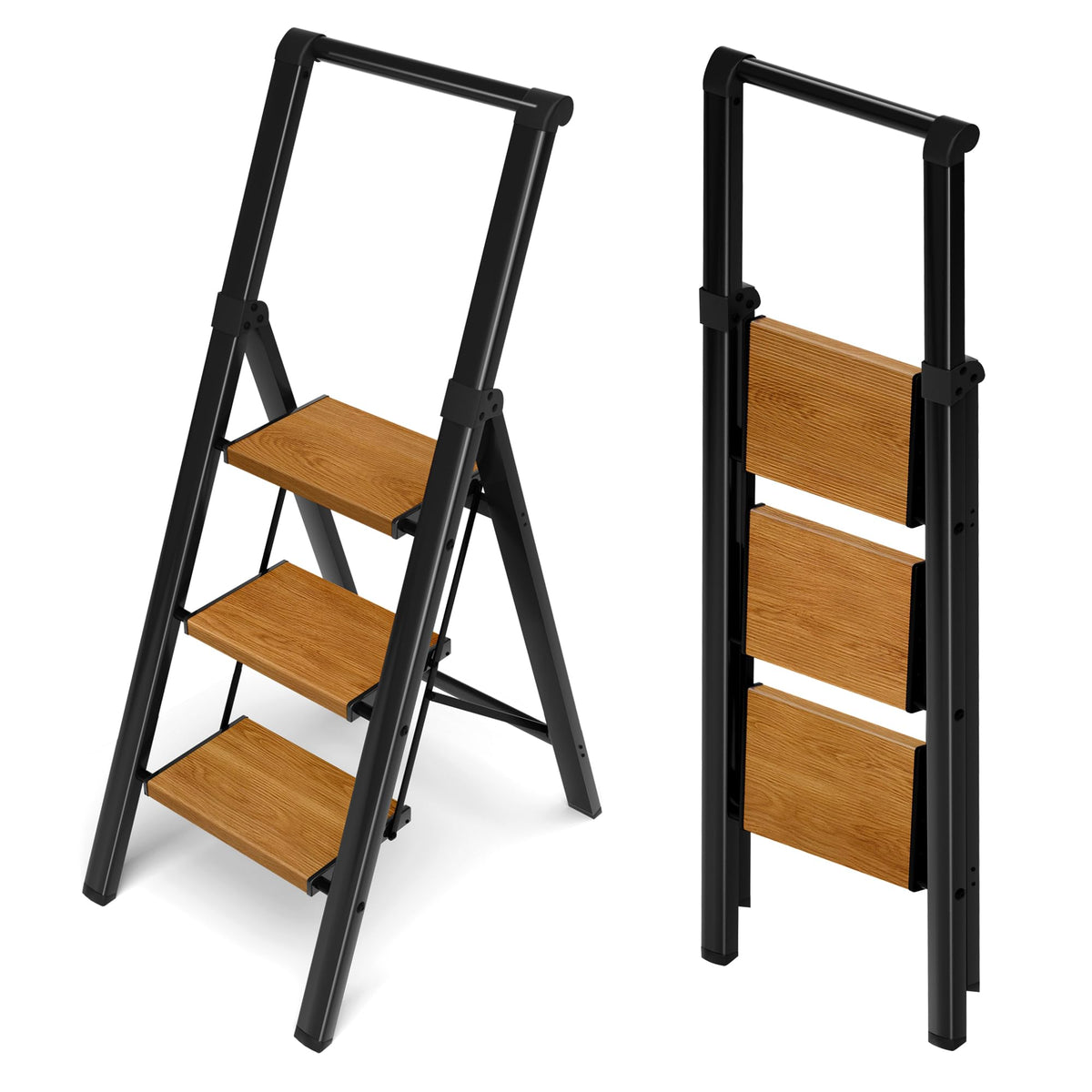 3 Step Aluminum Foldable Step Stool S5712