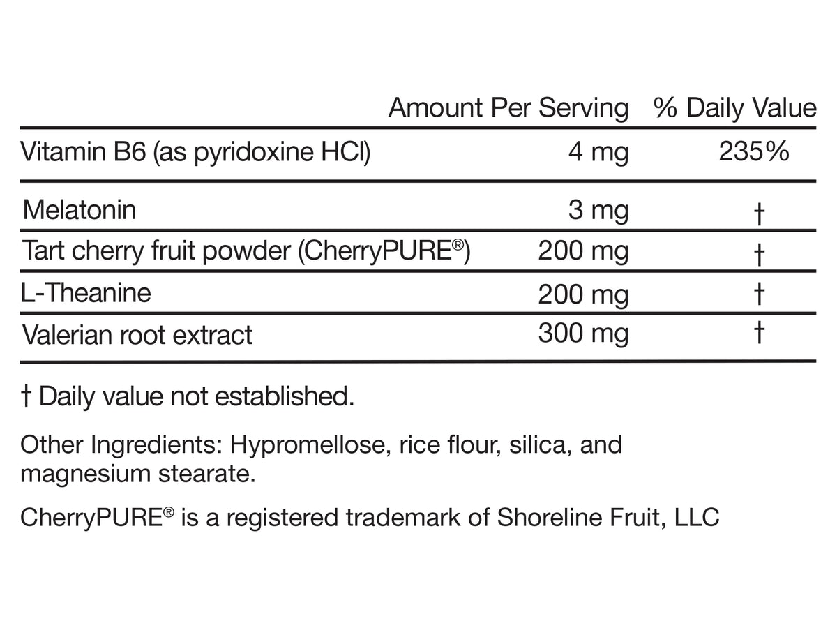 Melatonin L-Theanine Valerian Root Capsules R1081
