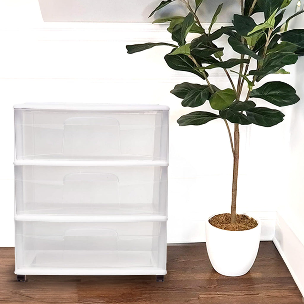 White 3-Tier Storage Cart 2 Pack T7475