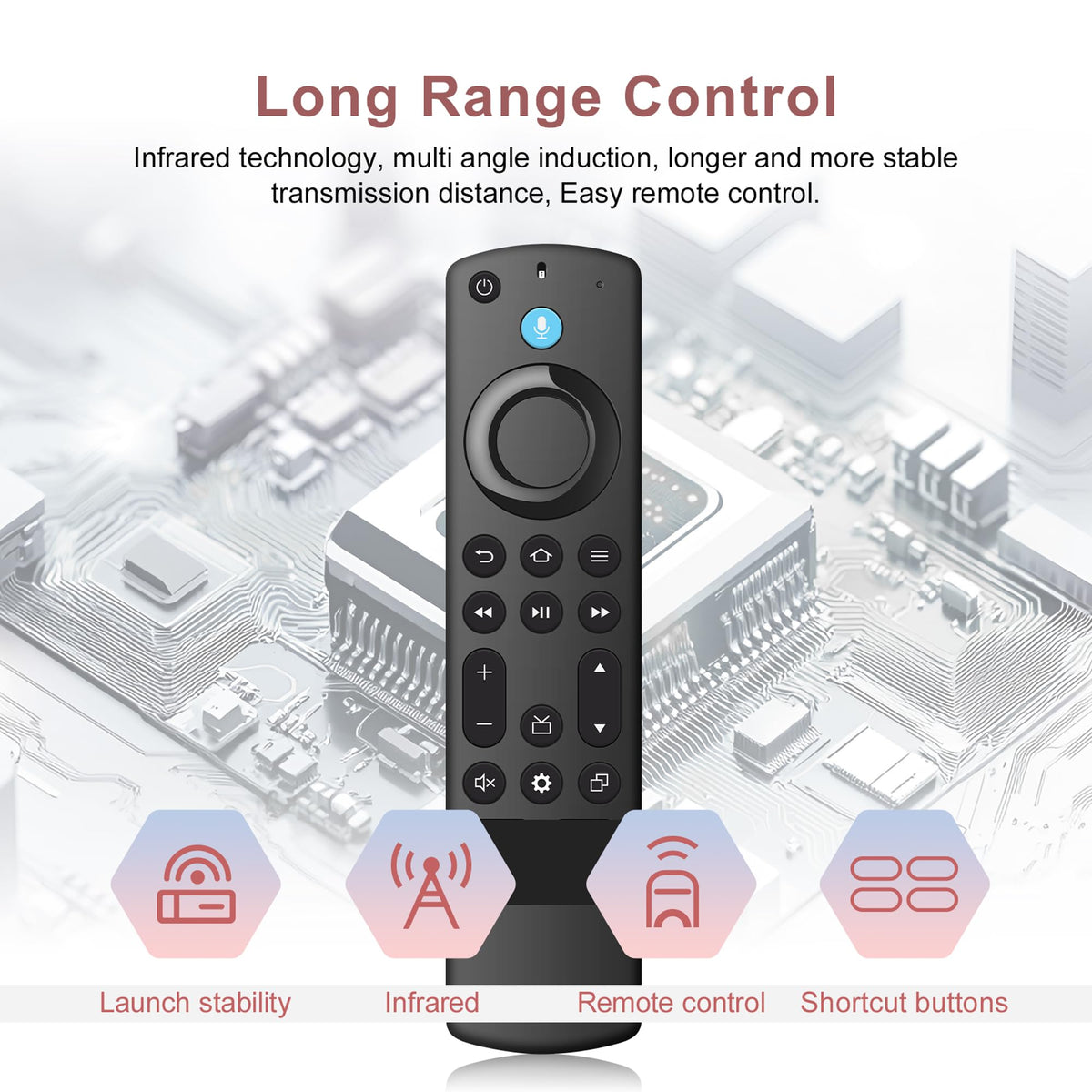Replacement Remote for Fire TV Stick and Smart TVs with Voice D13318