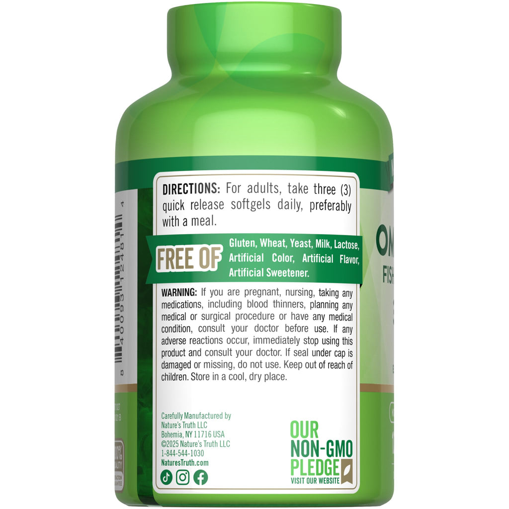 Omega 3-6-9 Softgels 3600mg 120 Count A524