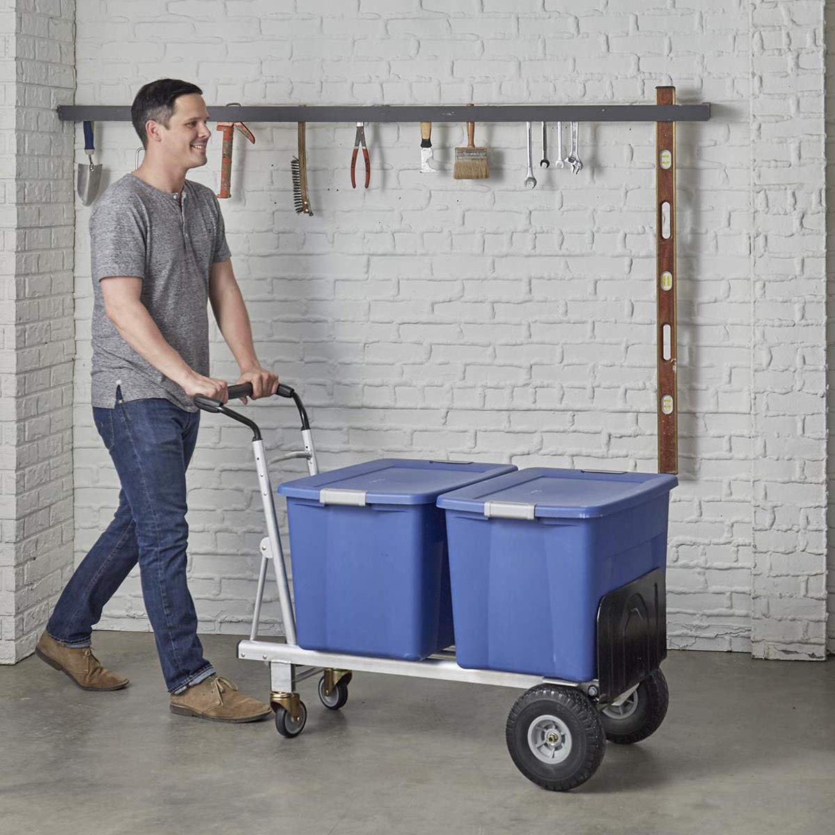 3 in 1 Aluminium Hand Truck with Flat-Free Wheels X405069
