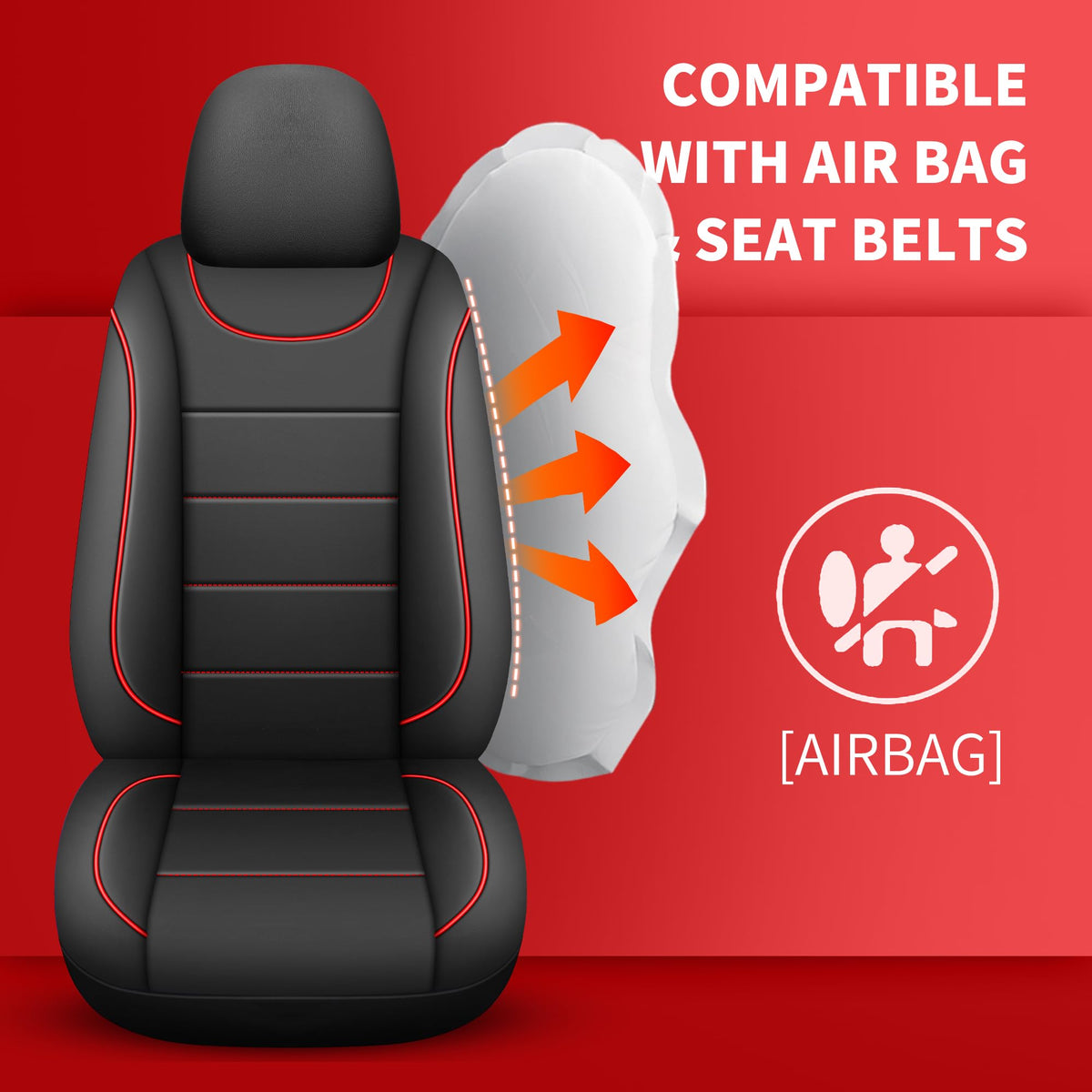 Waterproof Faux Leather Car Seat Cover L8153
