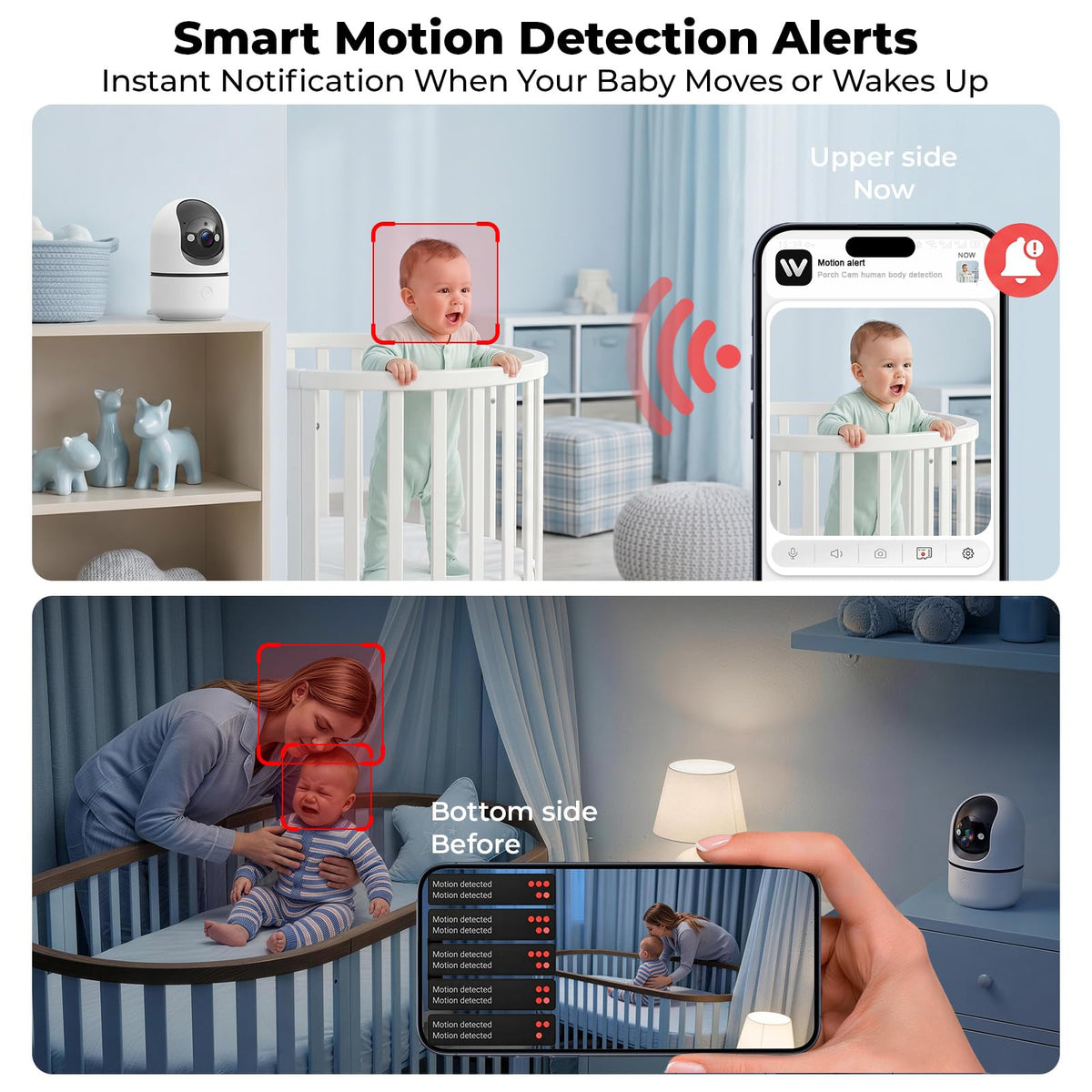Indoor Camera 5G&2.4G WiFi 360° Pan/Tilt 2-Pack F349326