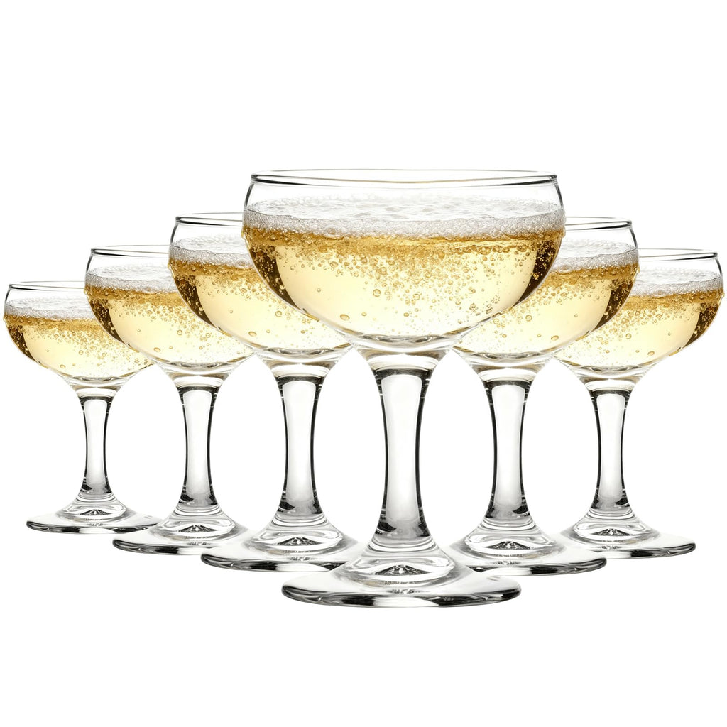 Clear 5.07 oz Stemmed Cocktail Glasses Set of 6 E946