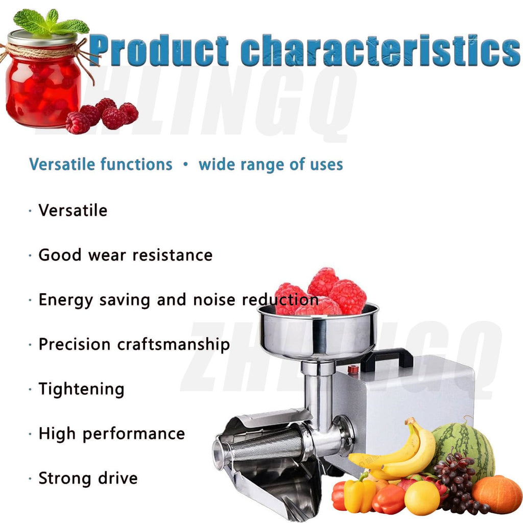 Electric Tomato Strainer Machine 330 lbs/hr 450W Stainless Steel E787123