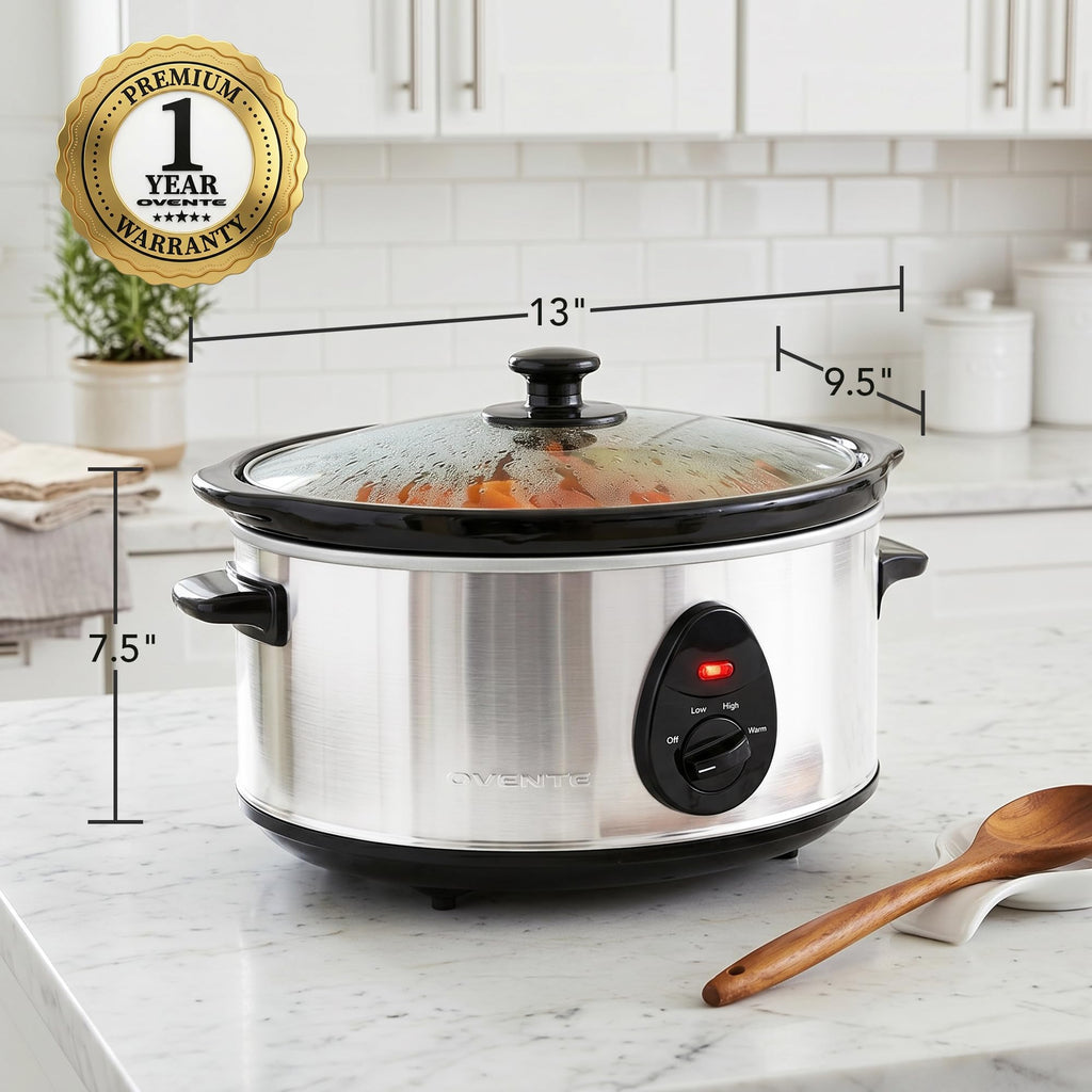 3.7 Qt Electric Slow Cooker F21162
