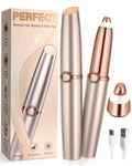 Rechargeable Eyebrow Trimmer with 2 Replacement Heads & LED Light A6084