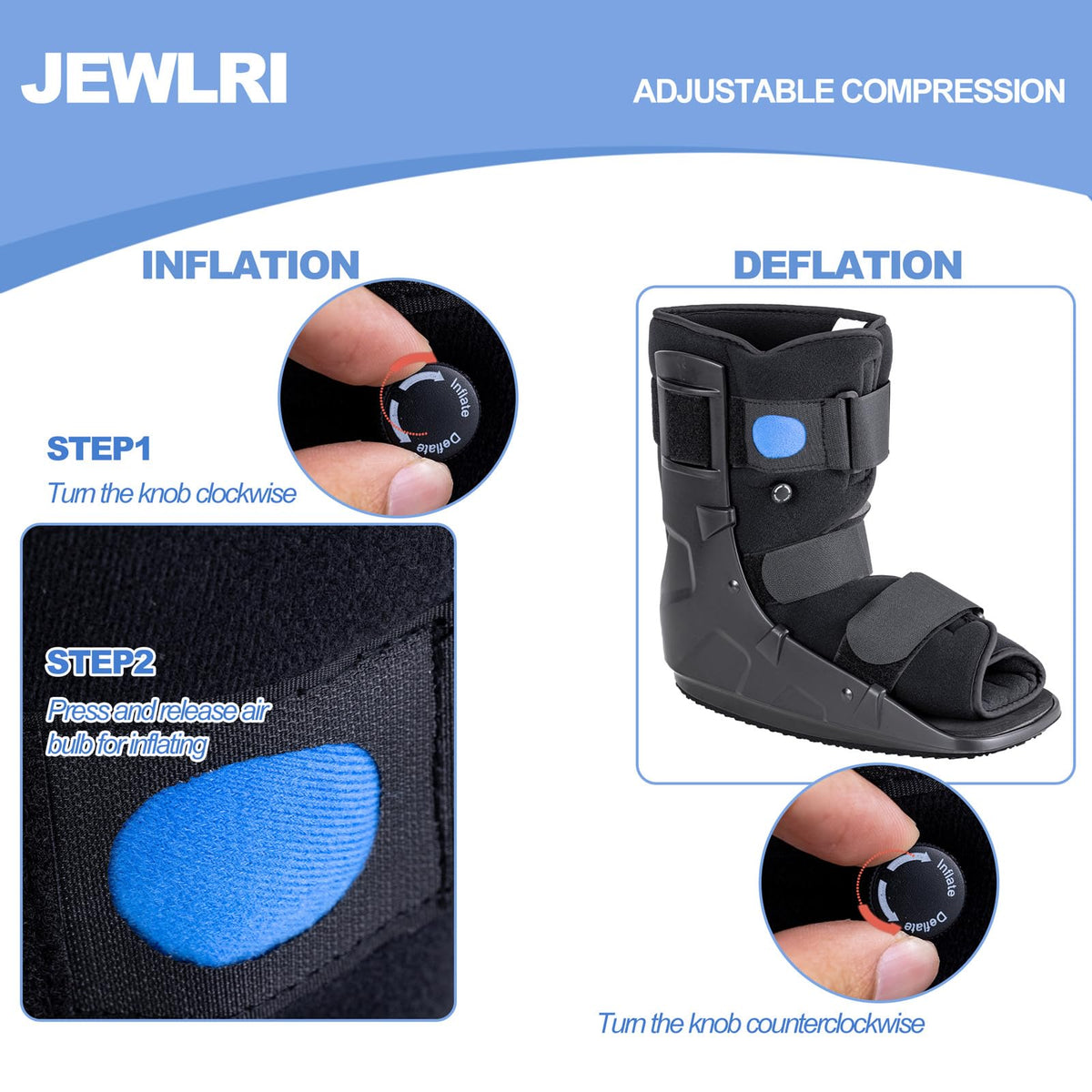 Walking Boot for Sprained Ankle X205655
